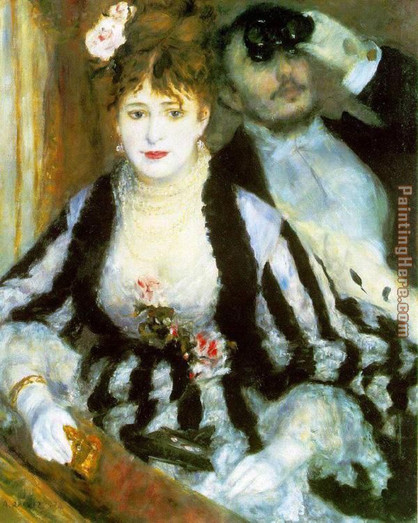La Loge I painting - Pierre Auguste Renoir La Loge I art painting
